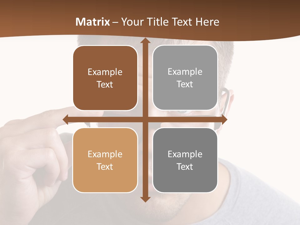 Losing Sight Portrait Human PowerPoint Template