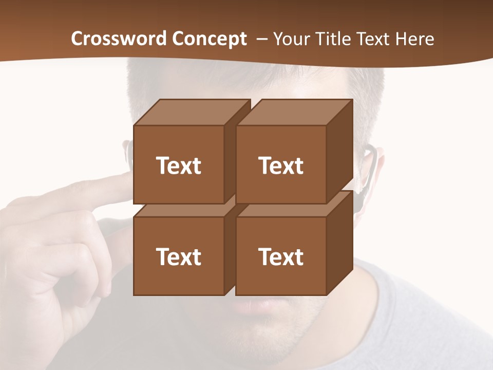 Losing Sight Portrait Human PowerPoint Template