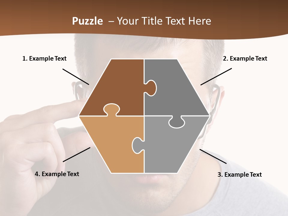 Losing Sight Portrait Human PowerPoint Template
