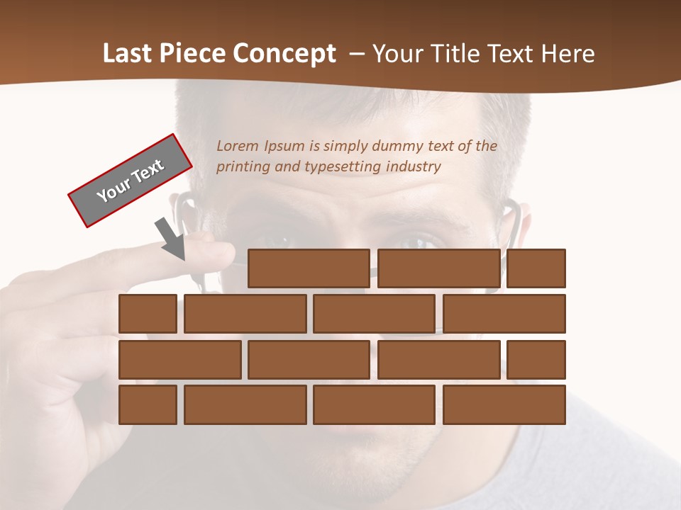 Losing Sight Portrait Human PowerPoint Template