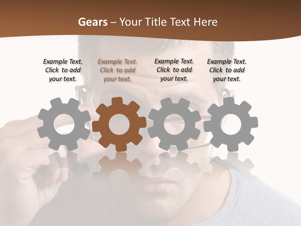 Losing Sight Portrait Human PowerPoint Template