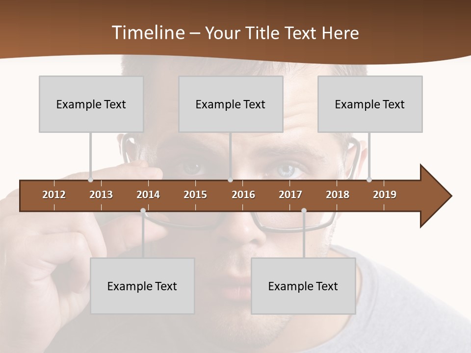 Losing Sight Portrait Human PowerPoint Template