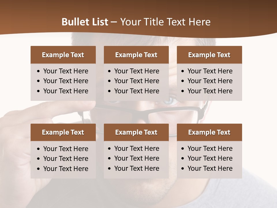 Losing Sight Portrait Human PowerPoint Template