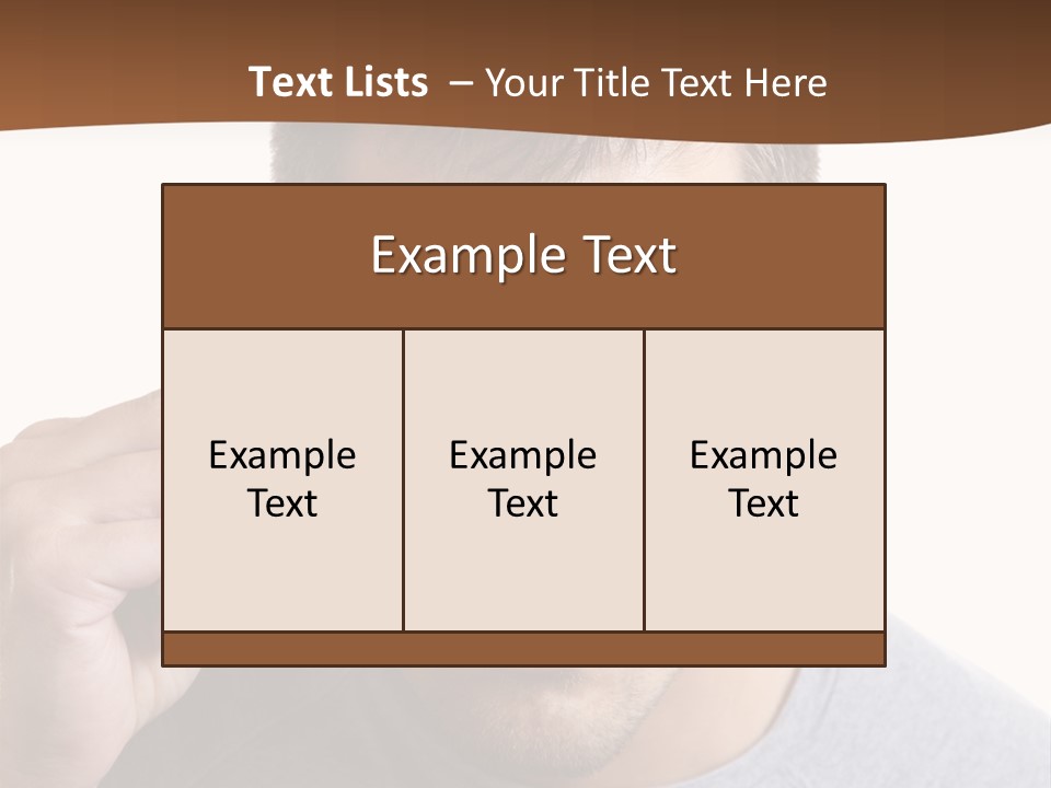 Losing Sight Portrait Human PowerPoint Template