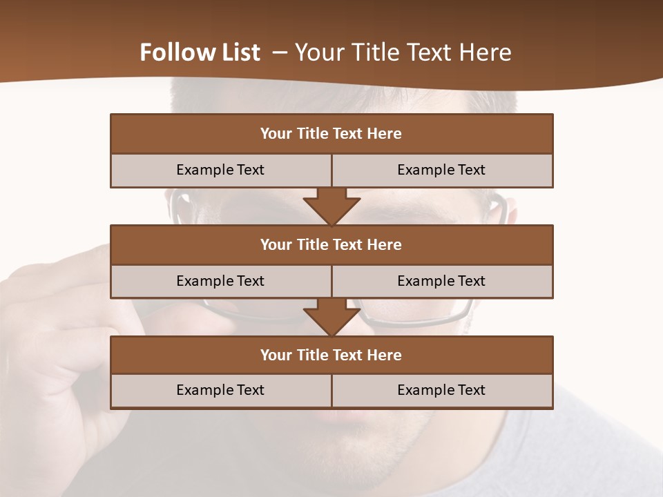 Losing Sight Portrait Human PowerPoint Template
