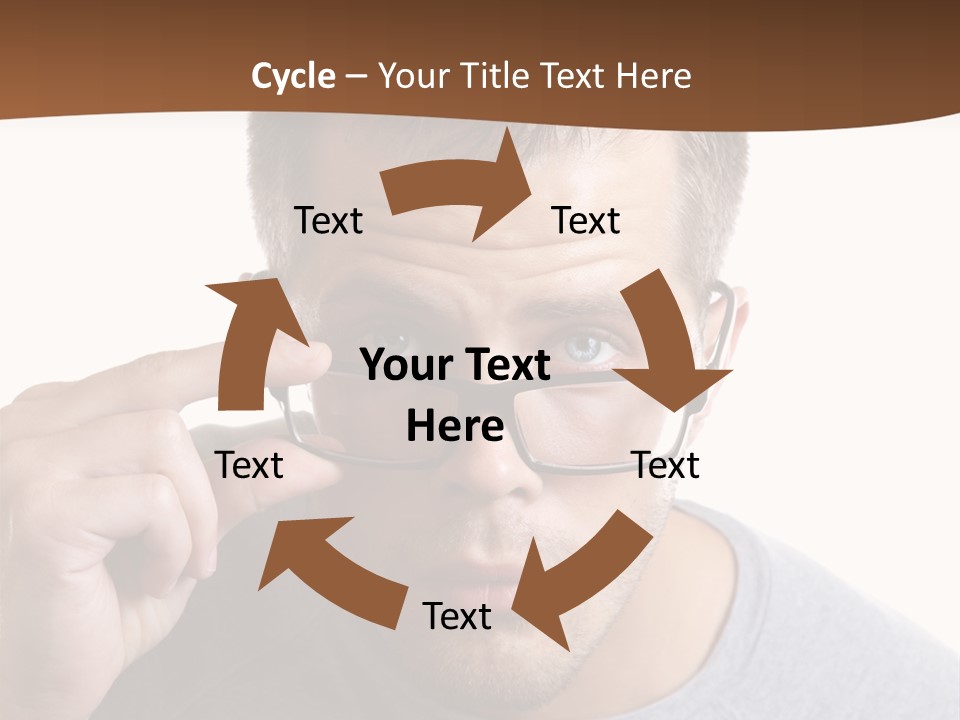 Losing Sight Portrait Human PowerPoint Template