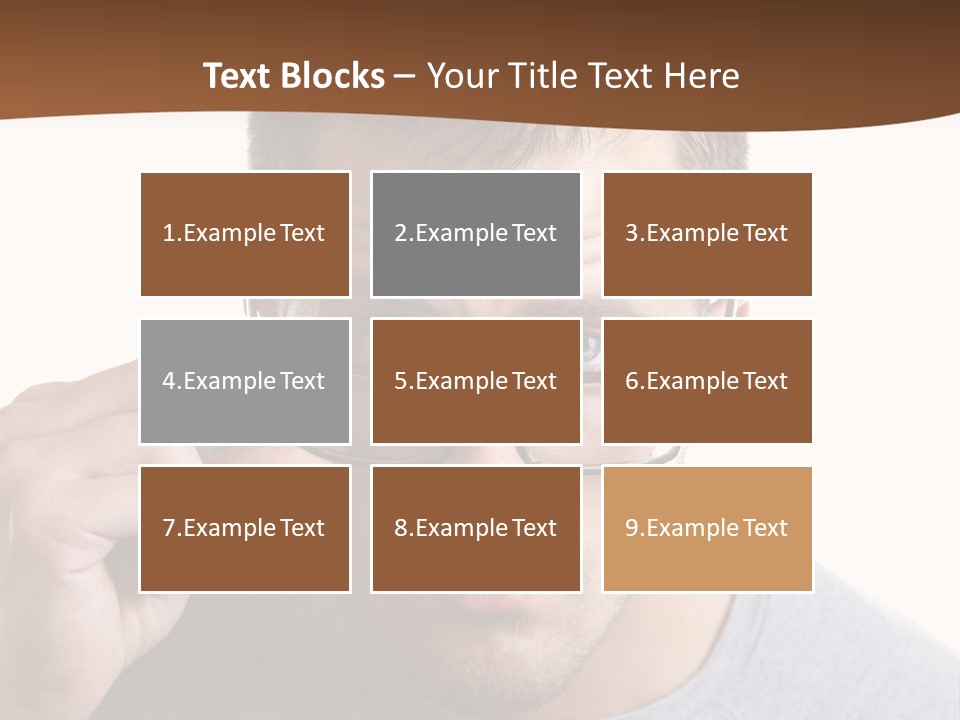 Losing Sight Portrait Human PowerPoint Template