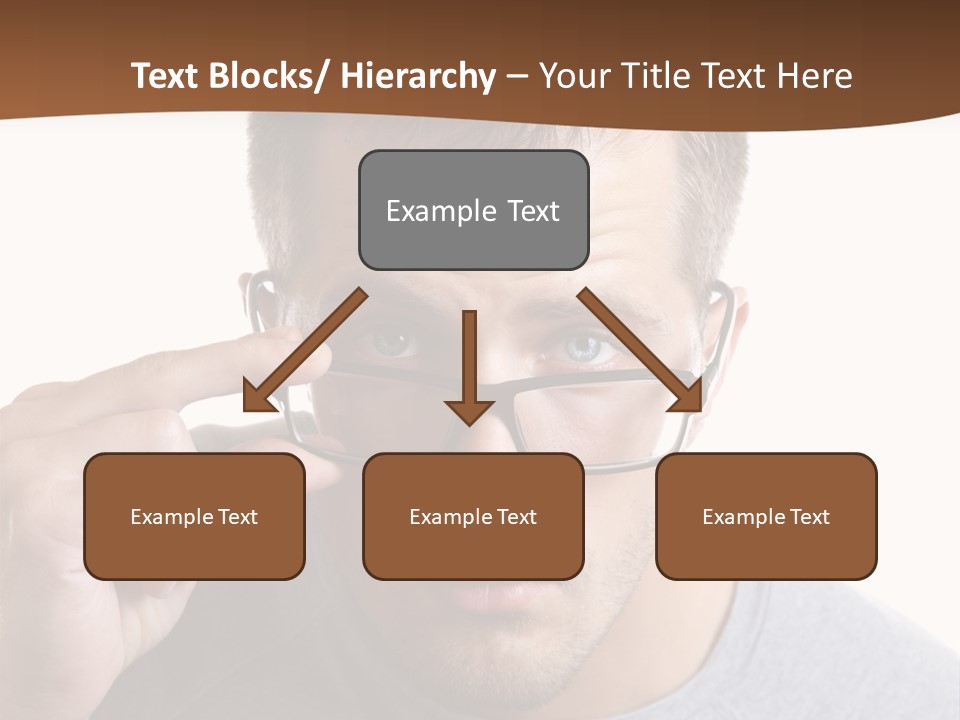 Losing Sight Portrait Human PowerPoint Template
