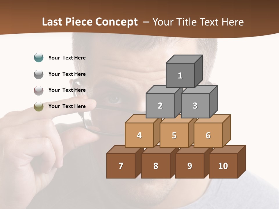 Losing Sight Portrait Human PowerPoint Template