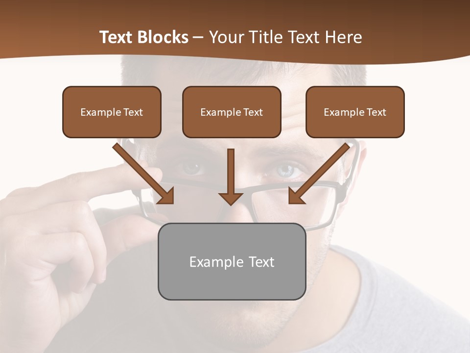 Losing Sight Portrait Human PowerPoint Template