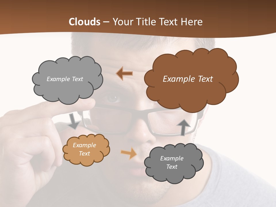 Losing Sight Portrait Human PowerPoint Template