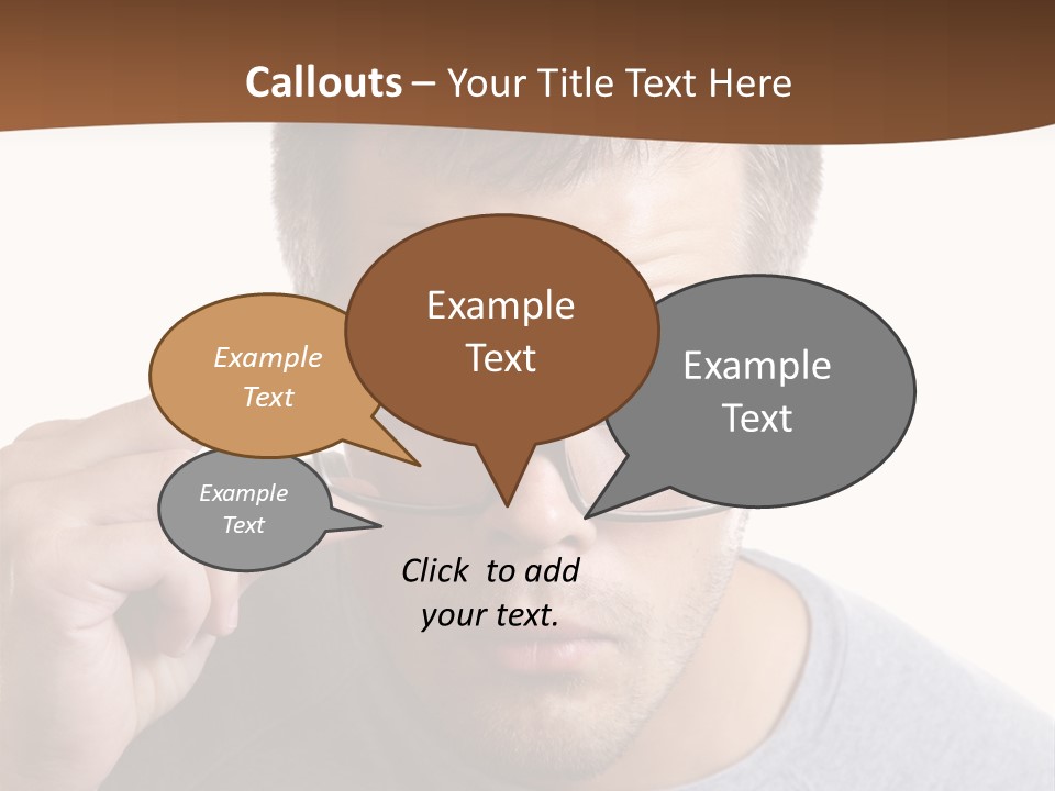 Losing Sight Portrait Human PowerPoint Template