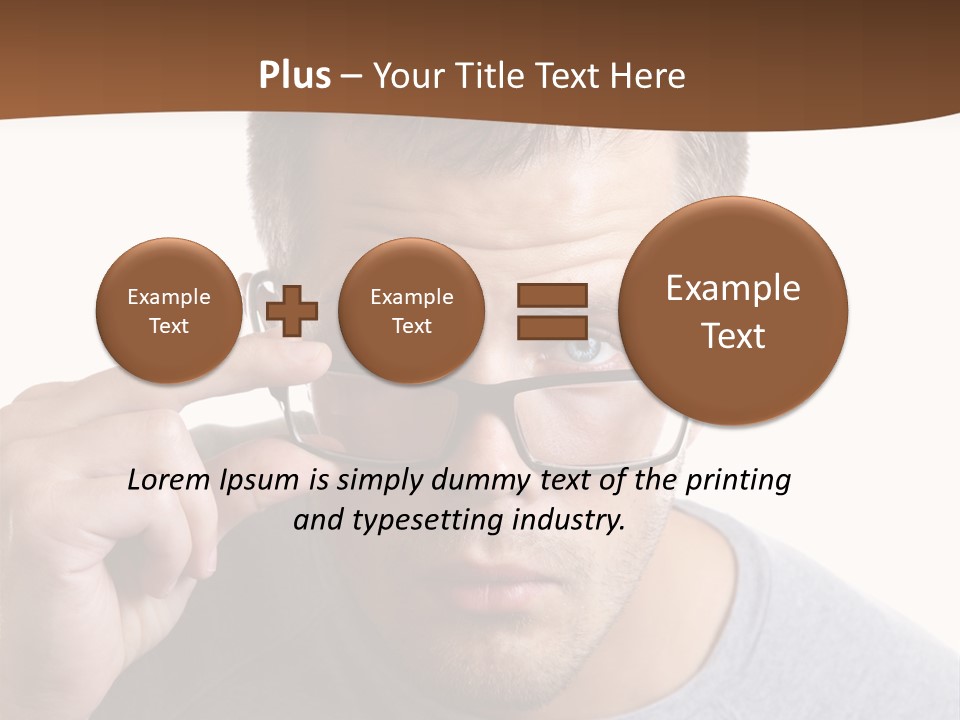 Losing Sight Portrait Human PowerPoint Template