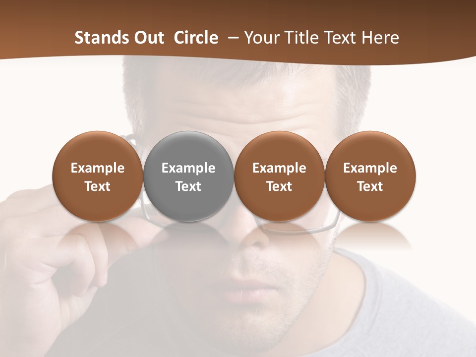 Losing Sight Portrait Human PowerPoint Template