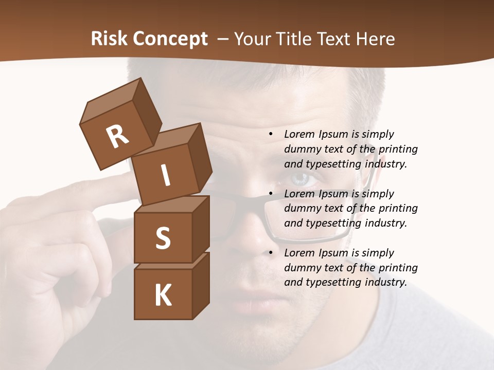 Losing Sight Portrait Human PowerPoint Template