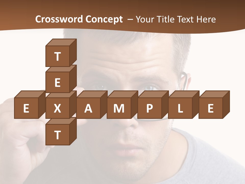 Losing Sight Portrait Human PowerPoint Template