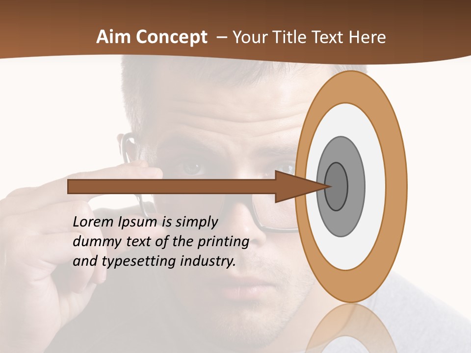 Losing Sight Portrait Human PowerPoint Template