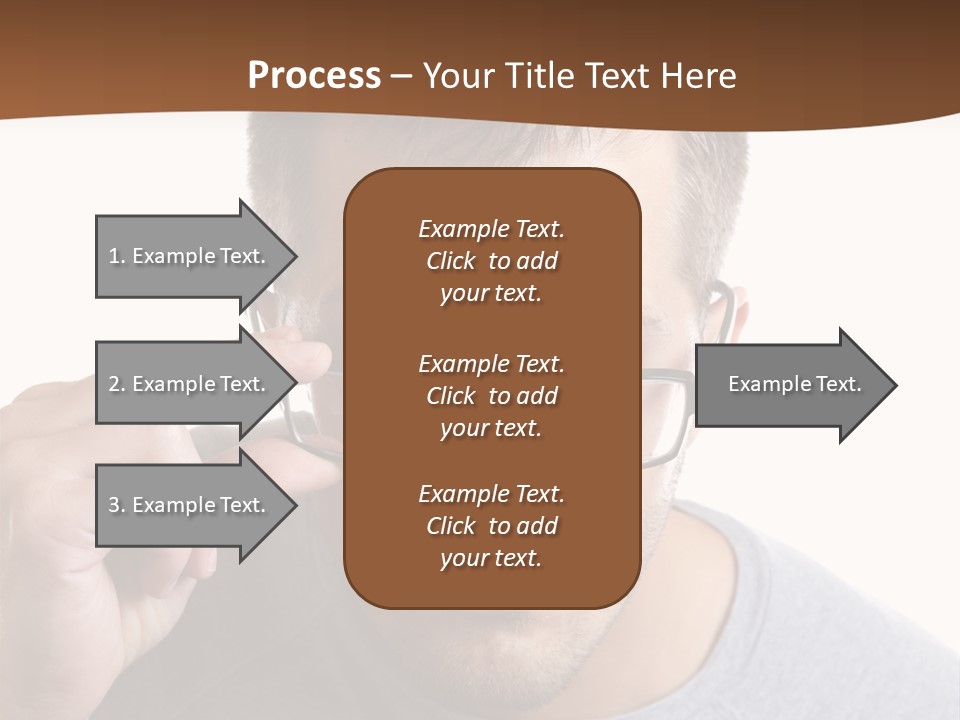 Losing Sight Portrait Human PowerPoint Template