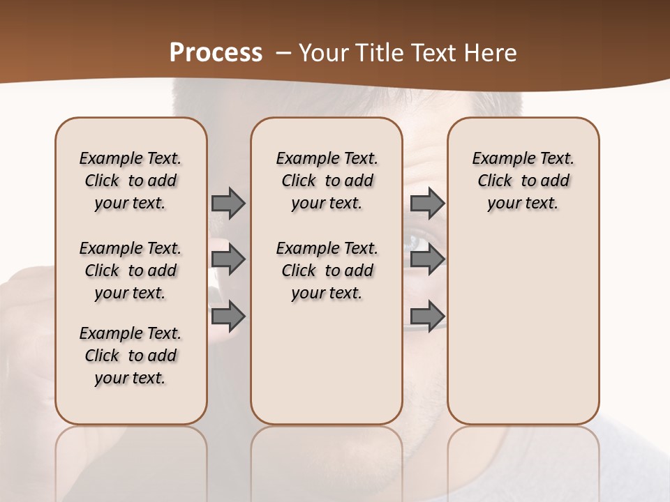 Losing Sight Portrait Human PowerPoint Template