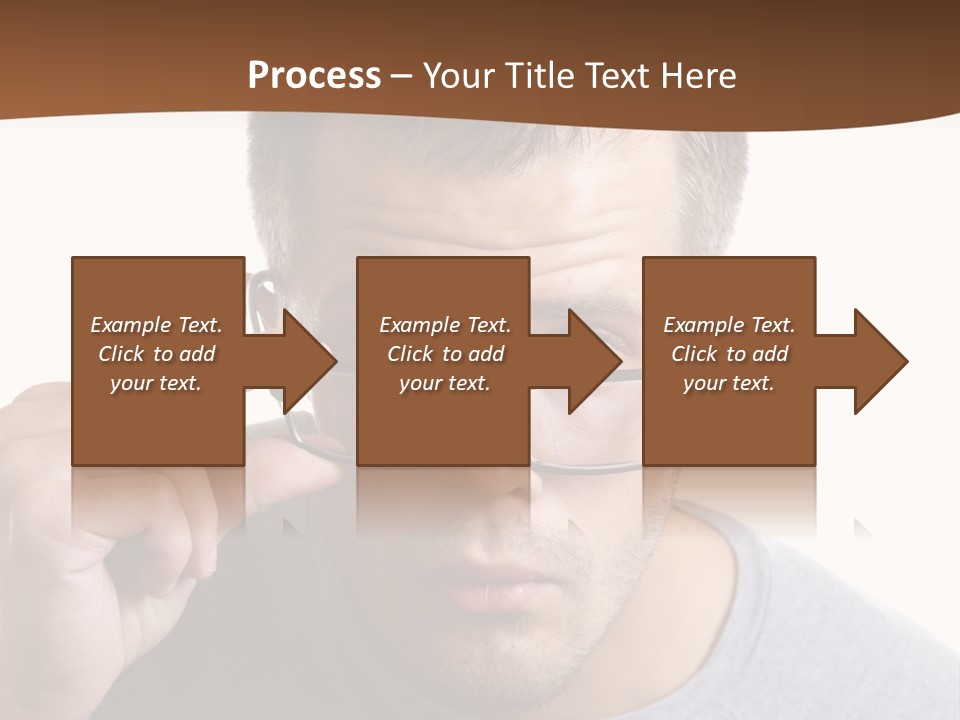 Losing Sight Portrait Human PowerPoint Template