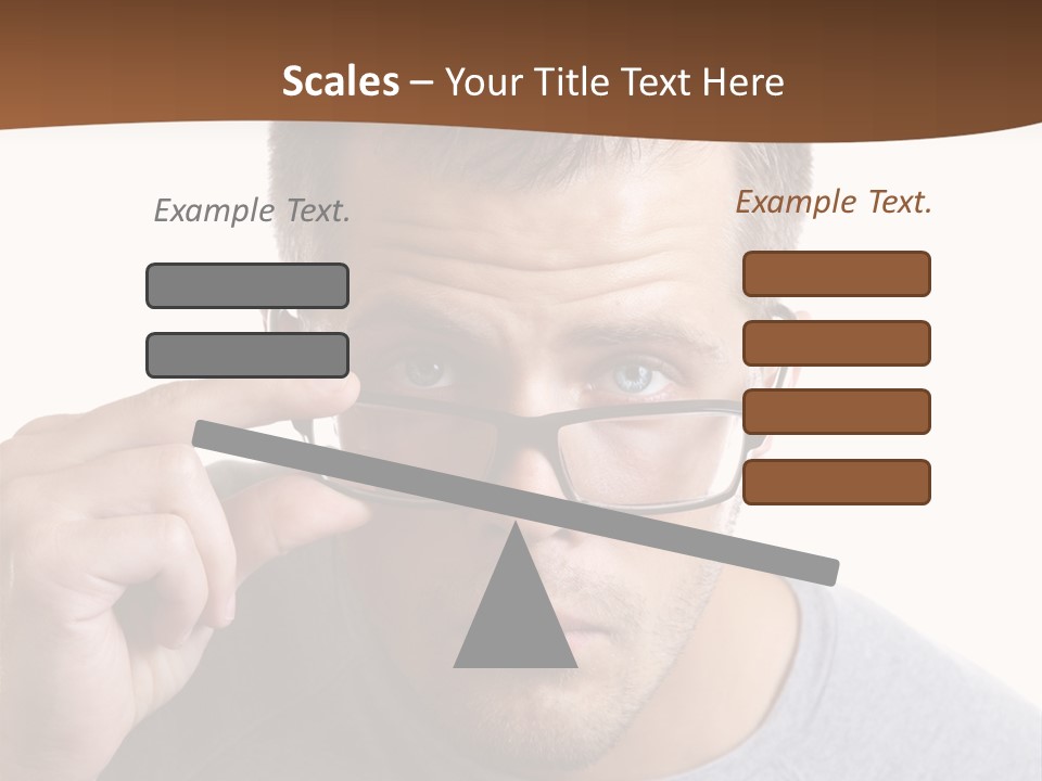 Losing Sight Portrait Human PowerPoint Template