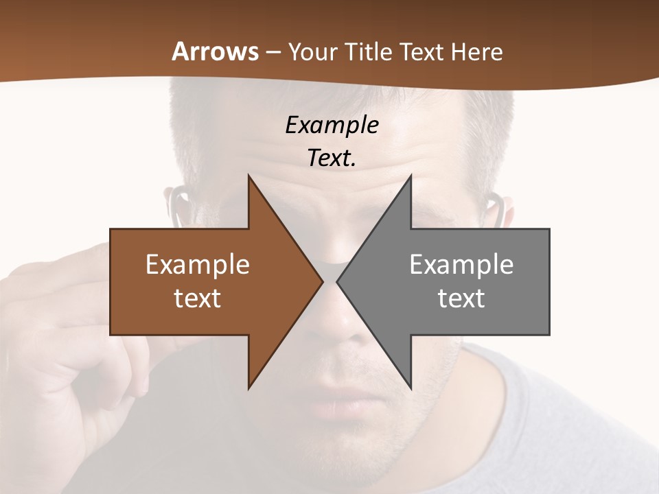 Losing Sight Portrait Human PowerPoint Template