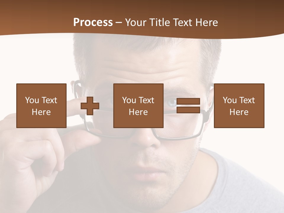 Losing Sight Portrait Human PowerPoint Template