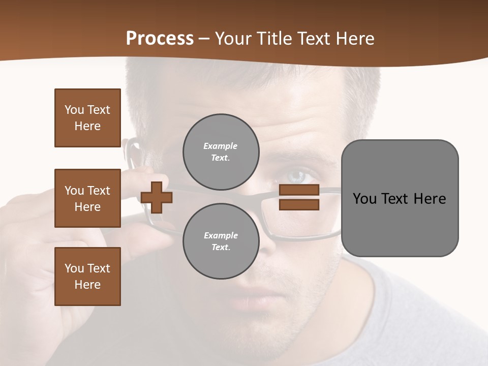 Losing Sight Portrait Human PowerPoint Template