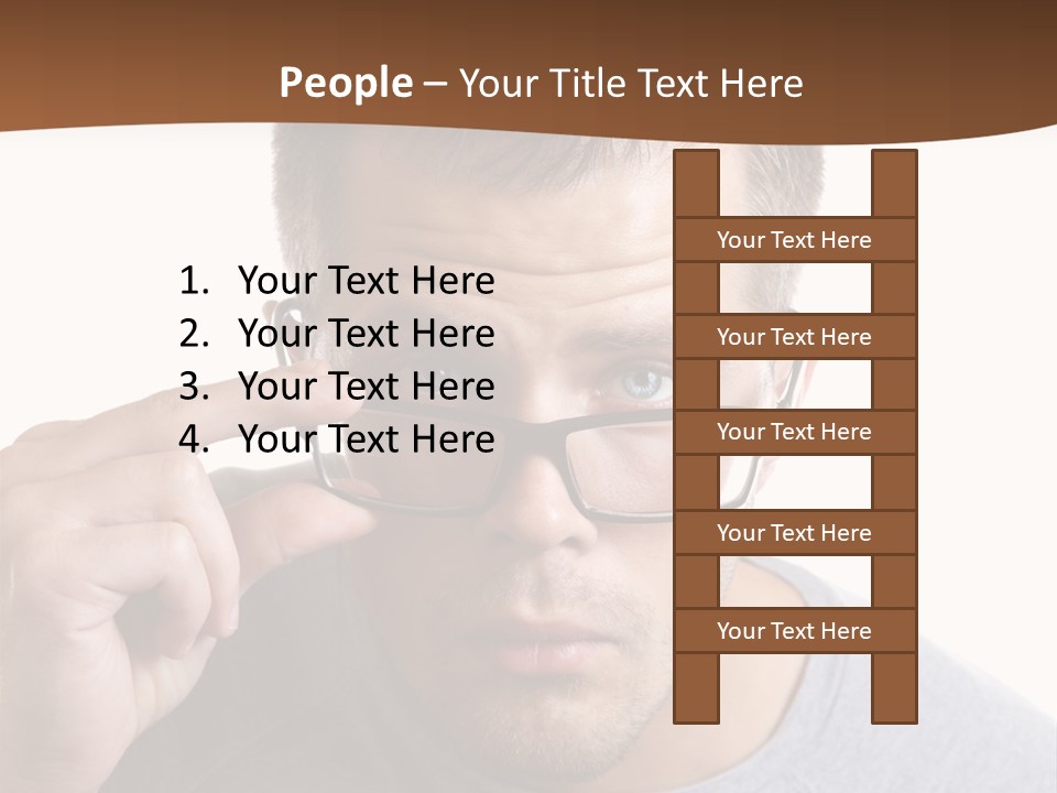 Losing Sight Portrait Human PowerPoint Template