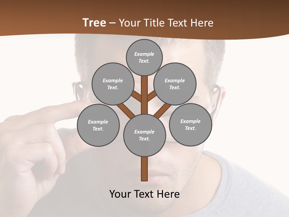 Losing Sight Portrait Human PowerPoint Template