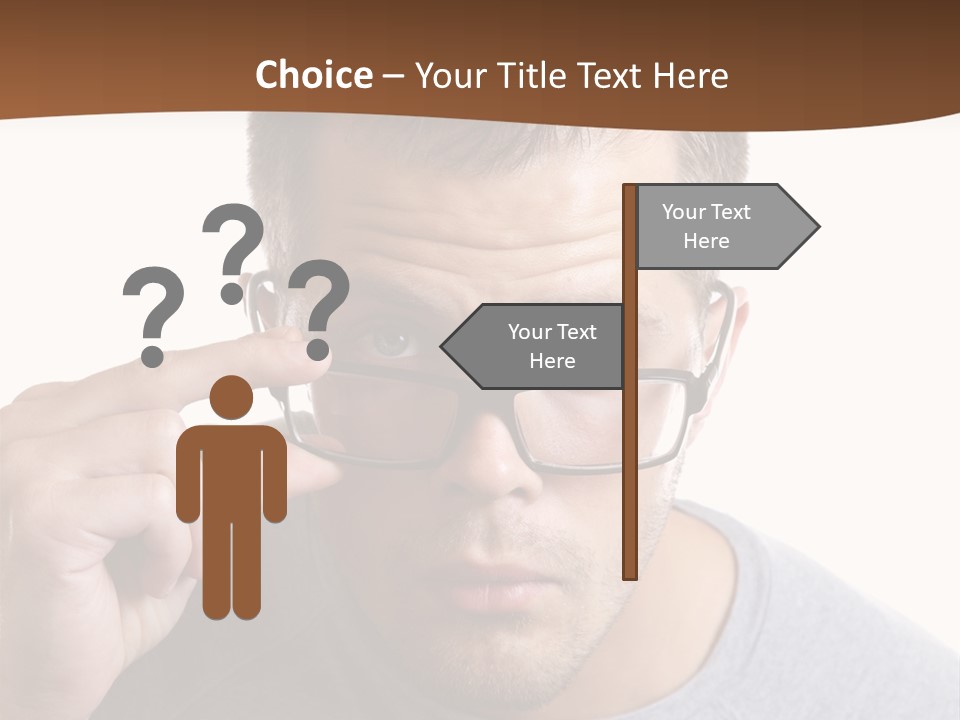 Losing Sight Portrait Human PowerPoint Template