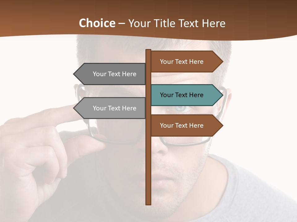 Losing Sight Portrait Human PowerPoint Template