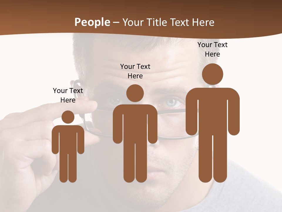Losing Sight Portrait Human PowerPoint Template
