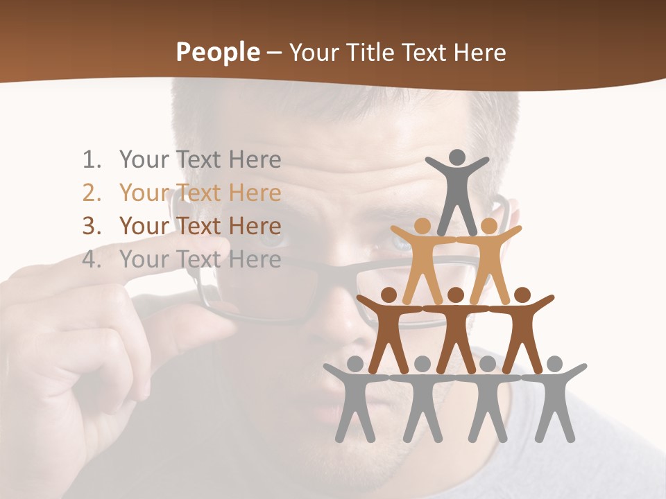 Losing Sight Portrait Human PowerPoint Template
