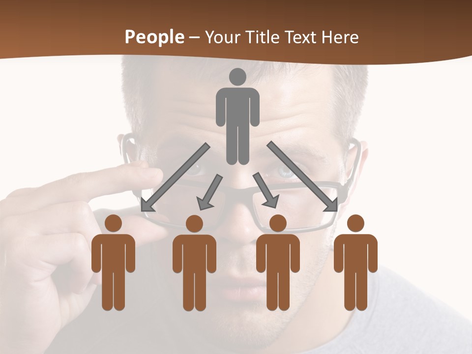 Losing Sight Portrait Human PowerPoint Template