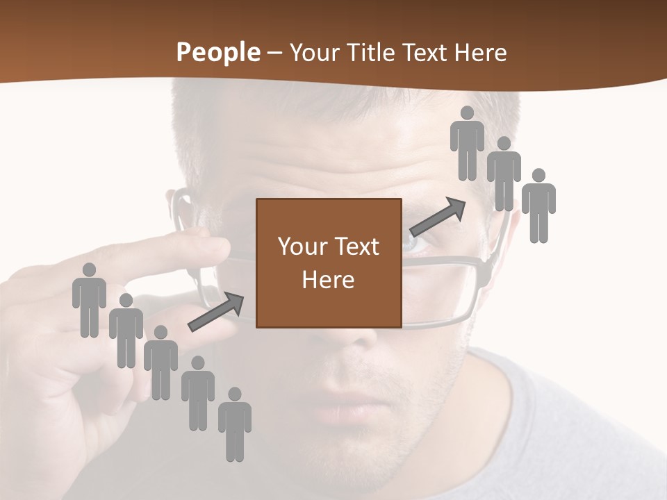 Losing Sight Portrait Human PowerPoint Template