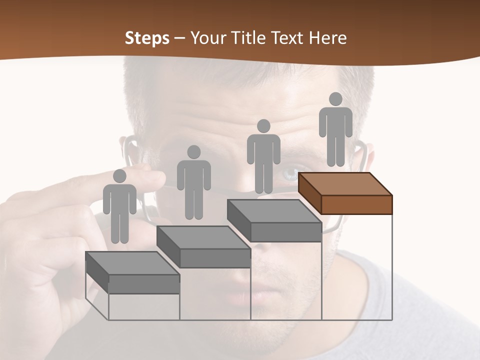 Losing Sight Portrait Human PowerPoint Template