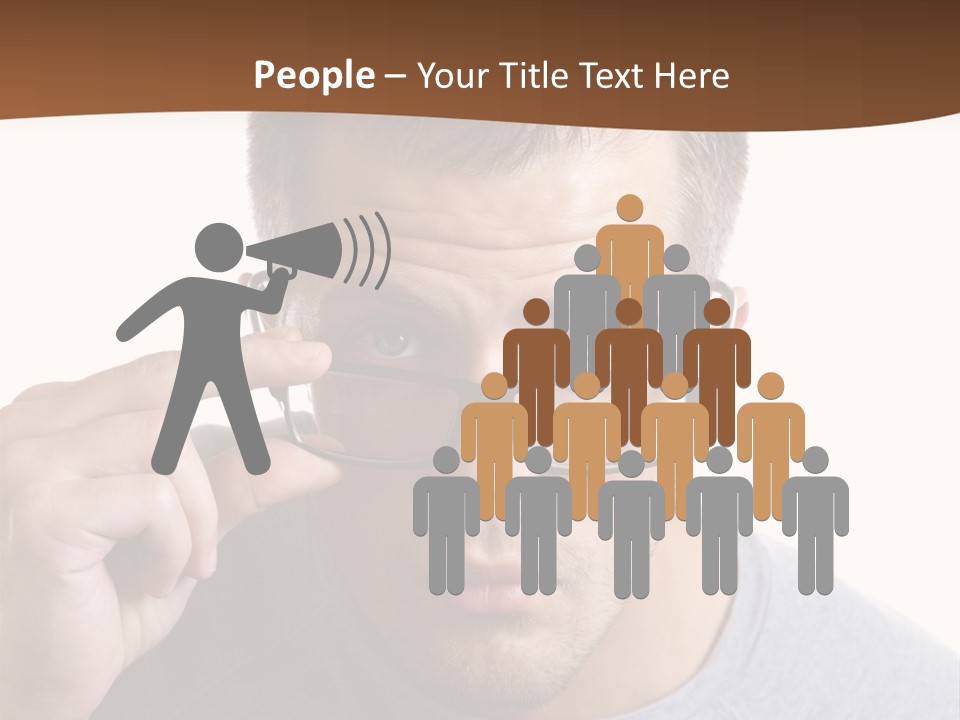Losing Sight Portrait Human PowerPoint Template