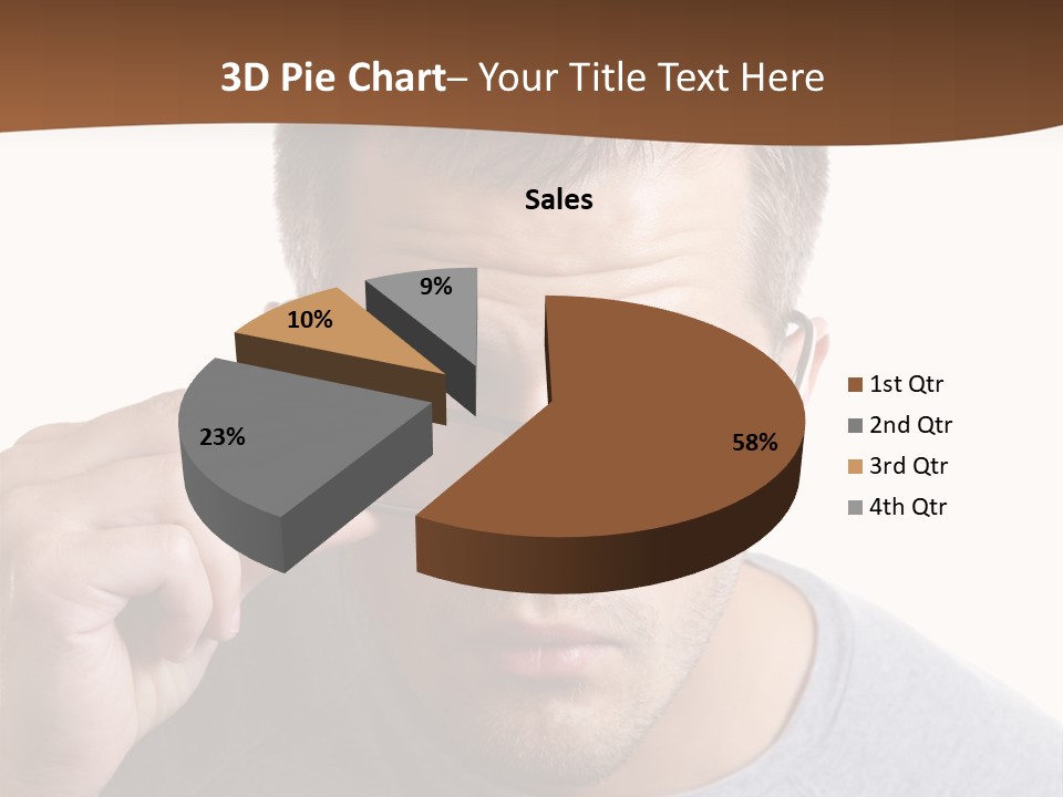 Losing Sight Portrait Human PowerPoint Template
