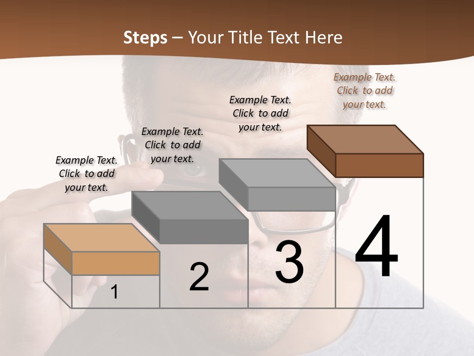 Losing Sight Portrait Human PowerPoint Template