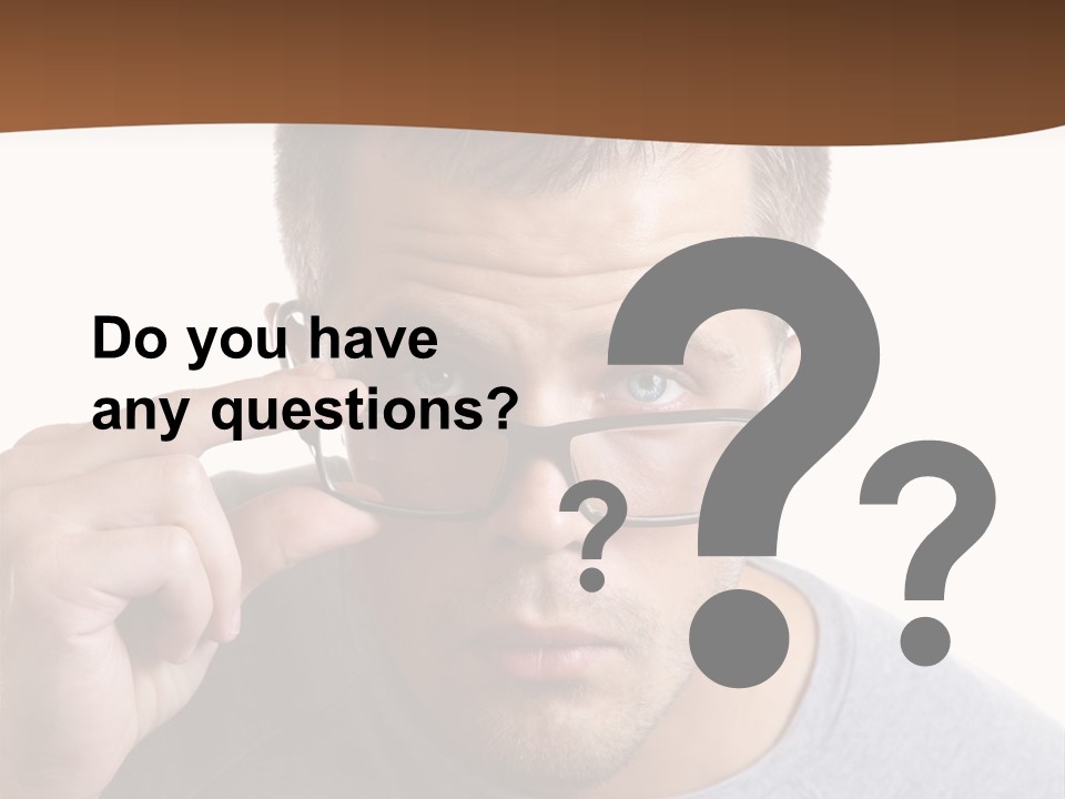 Losing Sight Portrait Human PowerPoint Template