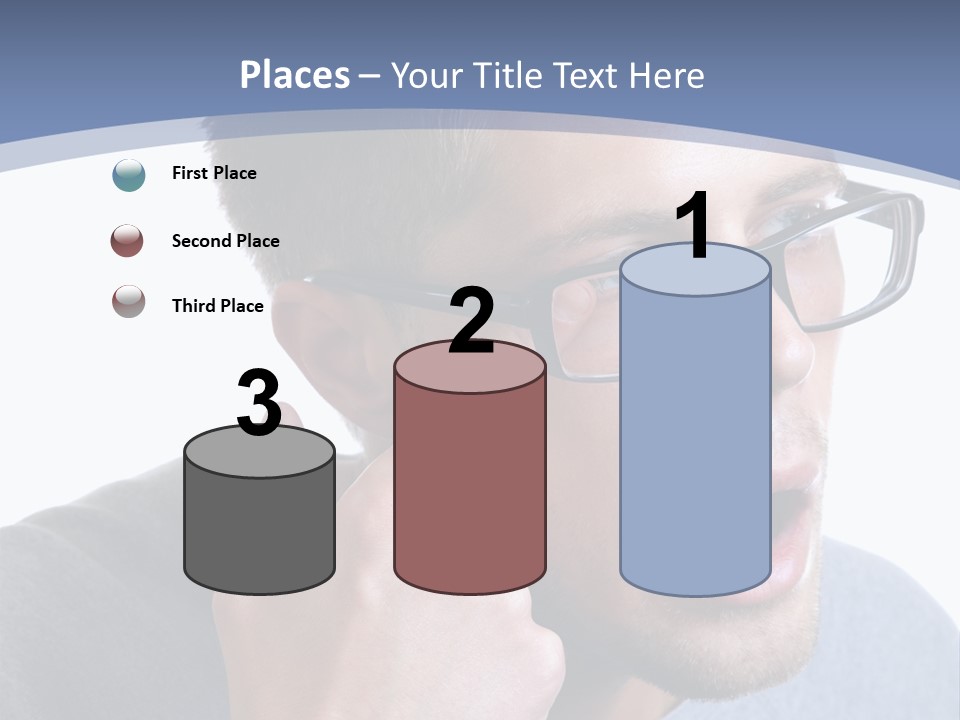 Head Casual Finger PowerPoint Template