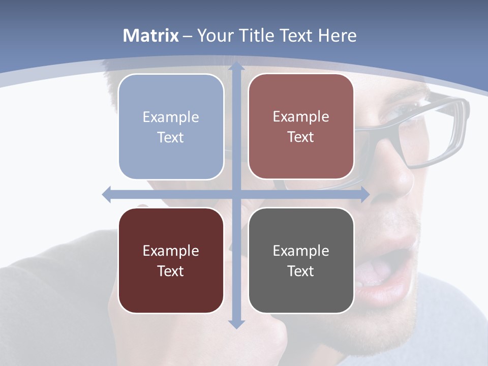 Head Casual Finger PowerPoint Template