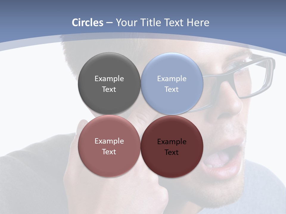 Head Casual Finger PowerPoint Template