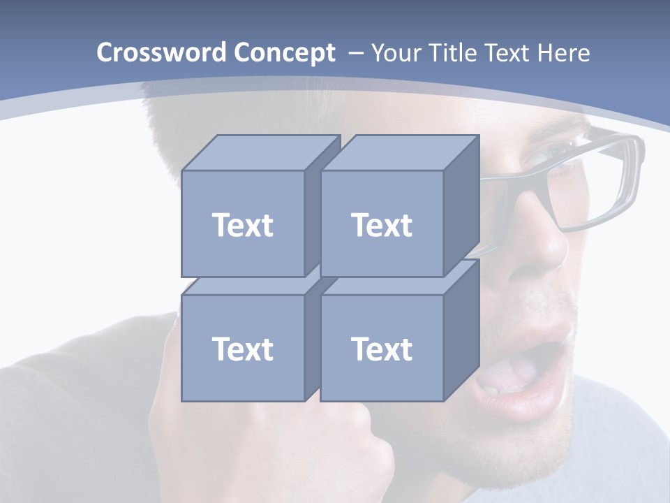 Head Casual Finger PowerPoint Template