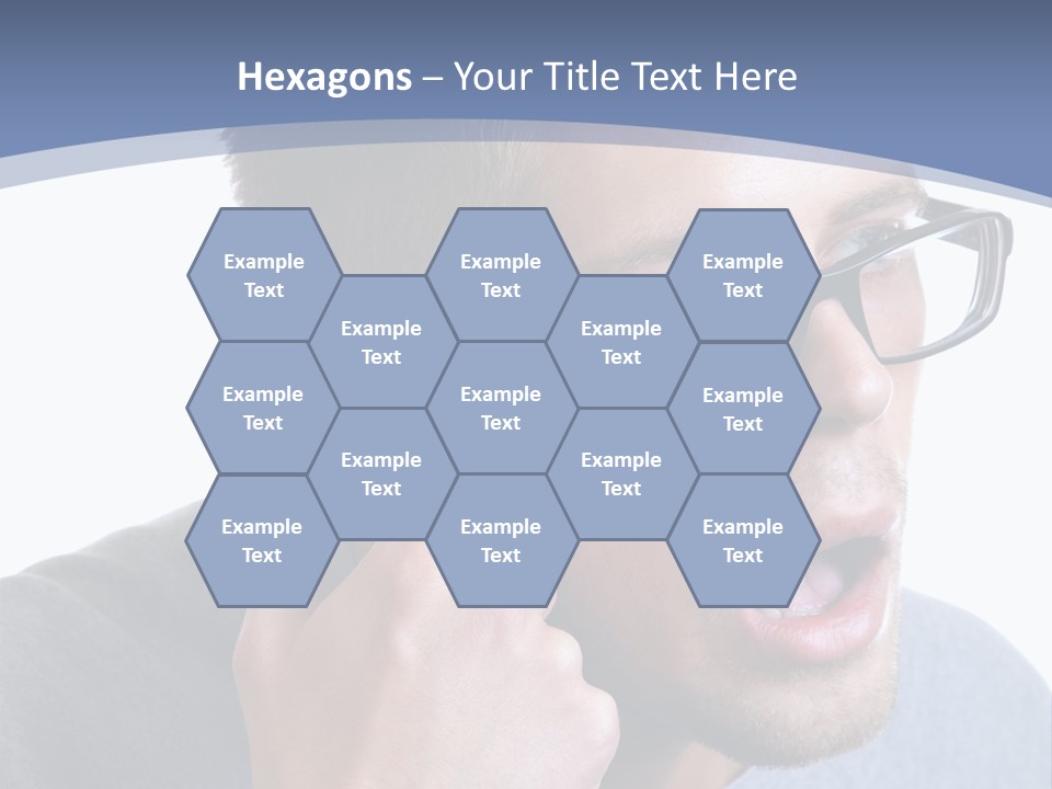 Head Casual Finger PowerPoint Template