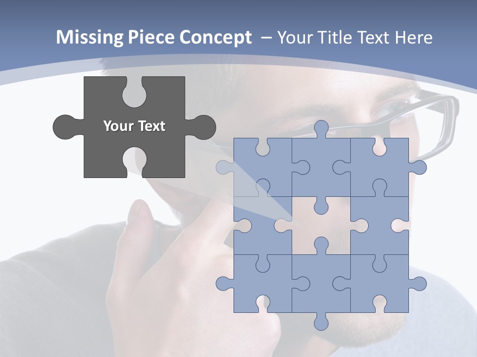 Head Casual Finger PowerPoint Template