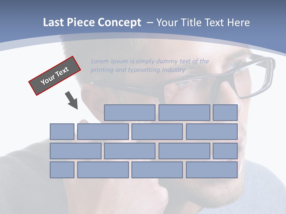 Head Casual Finger PowerPoint Template