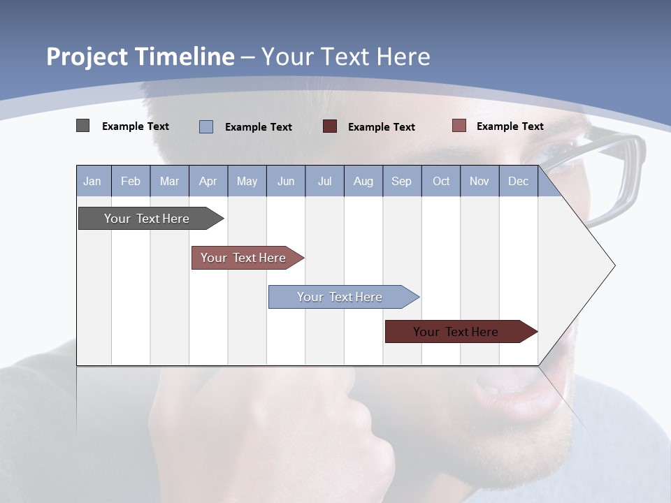 Head Casual Finger PowerPoint Template