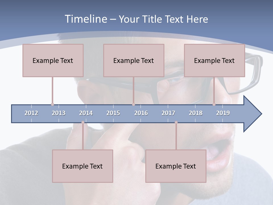 Head Casual Finger PowerPoint Template